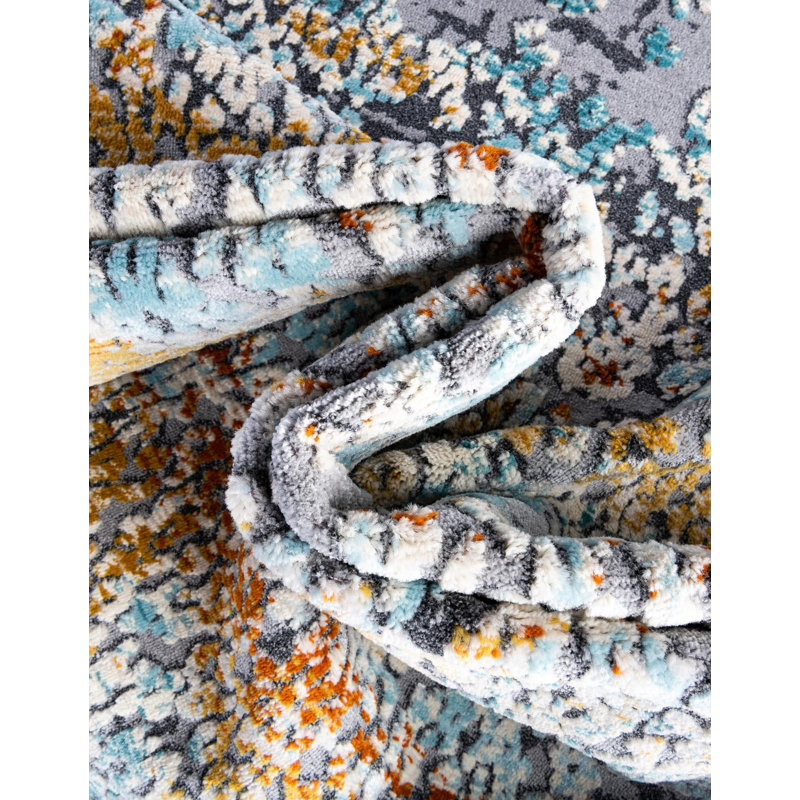 Abstract Indoor Rug, Rectangle 4'1" x 5'11"