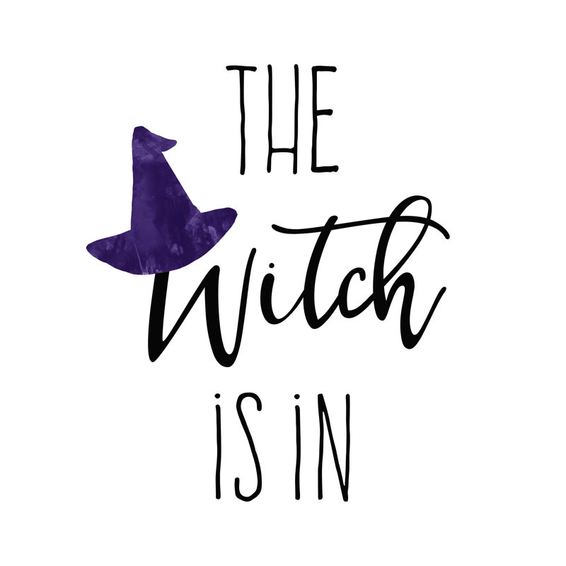 «The Witch Is in Purple Hat», reproduction sur toile tendue, H 40 po x l 30 po