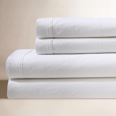 Calvin Klein Washed Percale Cotton Sheet Set