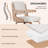 Modern Dining Chair With Wooden Armrests - Pu Leather Upholstered Side Chair For Kitchen & Dining Room-447999985-442372192