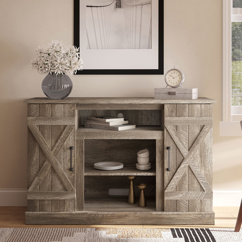 Pennsville 47" W TV Stand Media Console, Ashland Pine