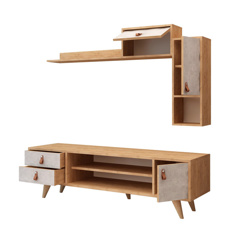 Stefan Unfinished TV Stand for TVs up to 55"