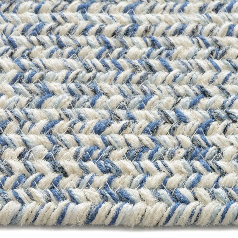 Windall Indoor / Outdoor Rug, Concentric Rectangle 7' x 9'