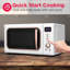Frigidaire, 0,7 pi³ Pi. Four à micro-ondes de comptoir, rétro, noir et or-118445057