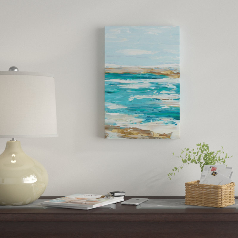 «Sea Side II» sur toile, H 18 po x l 12 po x P 1,5 po, Pas de tapis, Toile tendue