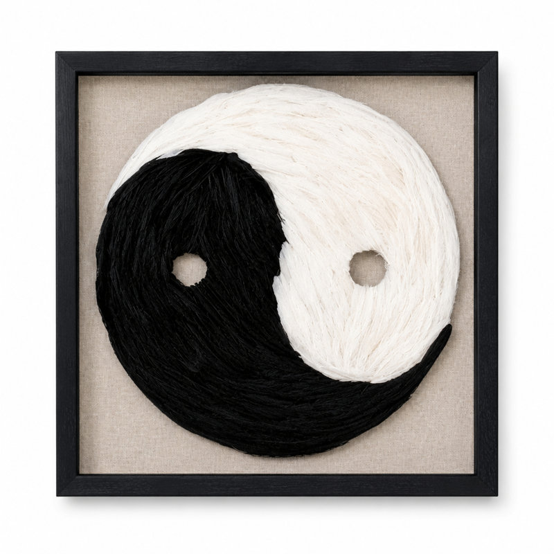Feather Yin-Yang Wall Art