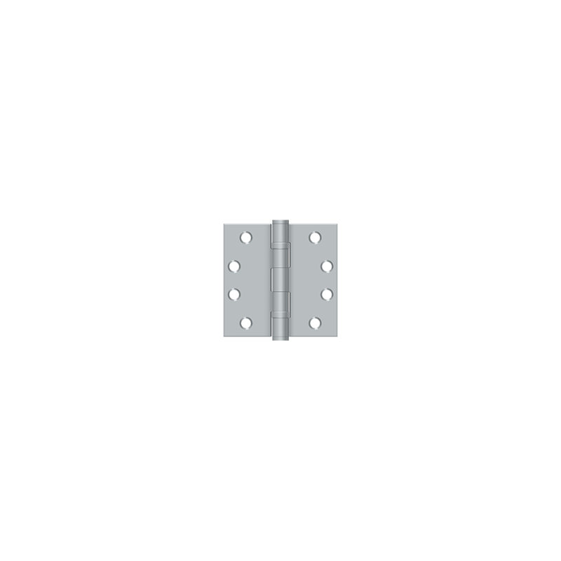 Steel Surface Mount Hinge, Brushed Chrome
