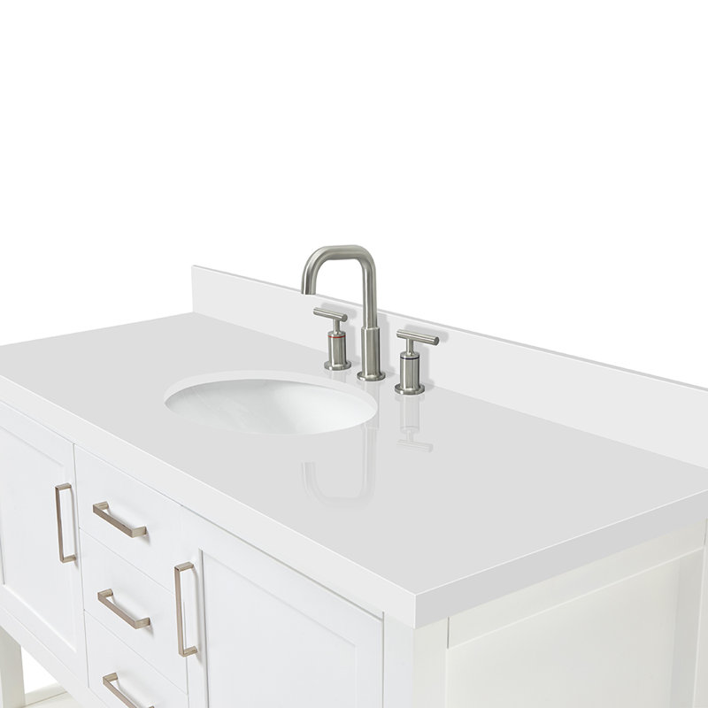 Bayhill 55'' W Single Vanity, White