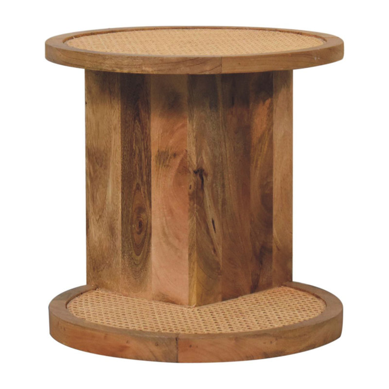 Table de bout d'angle à mailles serrées