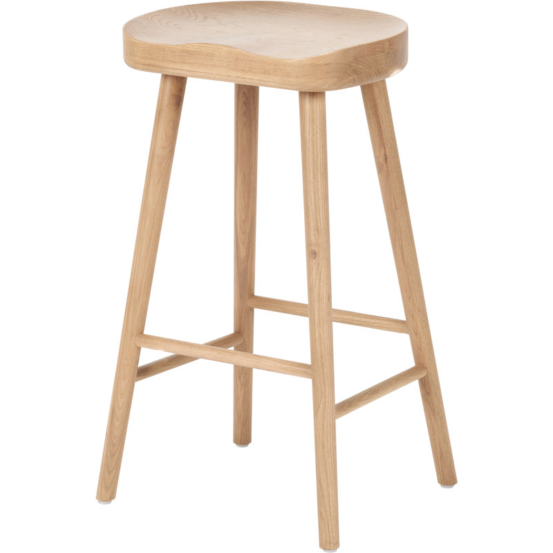 Adhitya Solid Wood Counter Stool