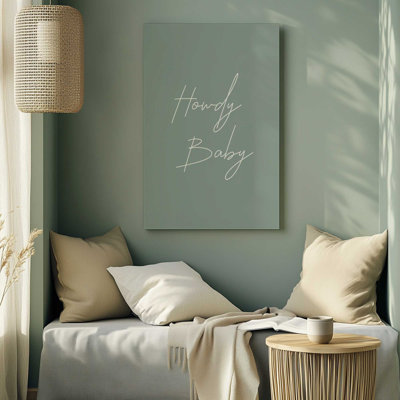 «Sage Howdy Baby», toile tendue