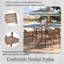 Ensemble de salle à manger 5 pièces pour l'extérieur avec 4 chaises en bois d'acacia Table Table de salle à manger ronde de 47,2 po à lattes ｜ Idéal pour les patios, les jardins, les bords de piscine et les pelouses et à l'intérieur resistance Résistant aux intempéries-1552838744-1552838725