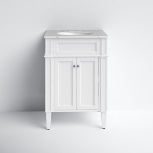 Rivers 24'' Single Bathroom Vanity with Marble Top