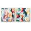 Dahndray - Abstract Shapes Square Collage Set Of 2-101860090-101860089