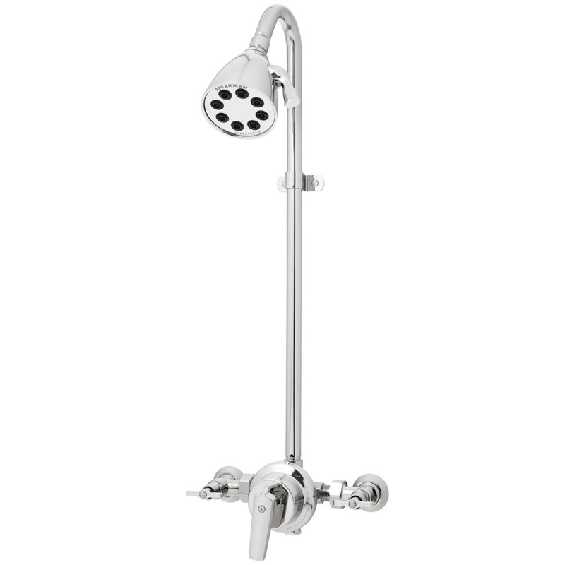 Icon 8-Jet 2.5 GPM Wall Mount Outdoor Shower