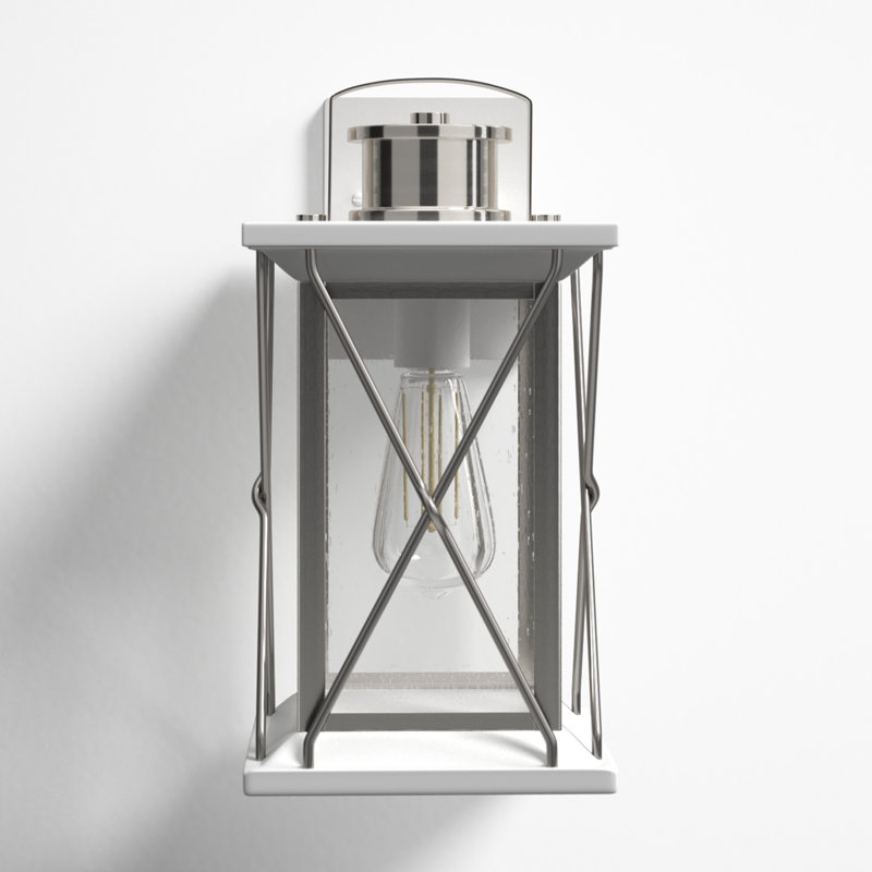 Inanna Wall Light, 13" H x 6.5" W x 7.5" D, Stainless Steel