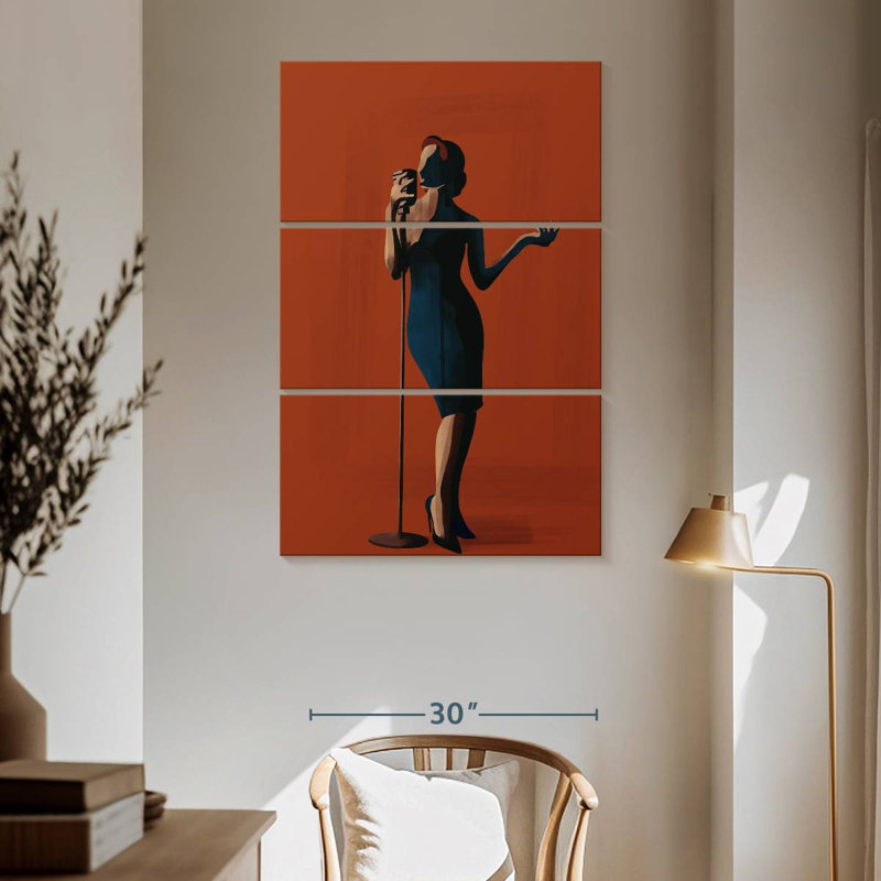 Abarca, musique et art I, H 65 po x l 42 po