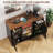 53" Coffee Bar Cabinet with Fridge Space, Charging Station, Mini Fridge Cabinet with Wine Rack, Fluted Liquor Cabinet, Large Buffet Sideboard Table for Living Room, Dining Room, Kitchen-1095414666