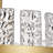 Iola 17" 4-light Glossy Bronze Drum Glass Strip Flush Mount