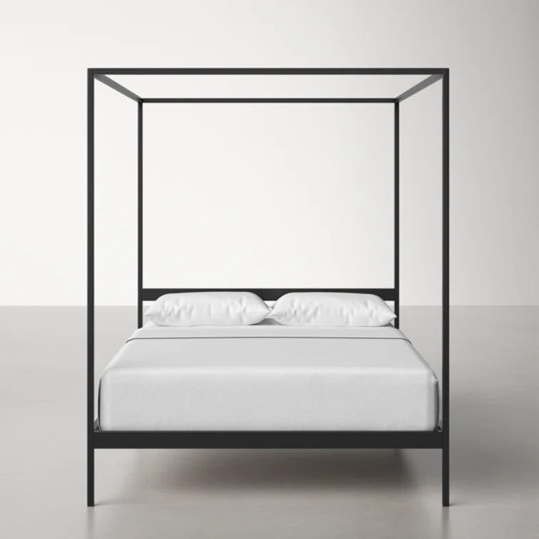 Bodoy Metal Canopy Platform Bed Frame