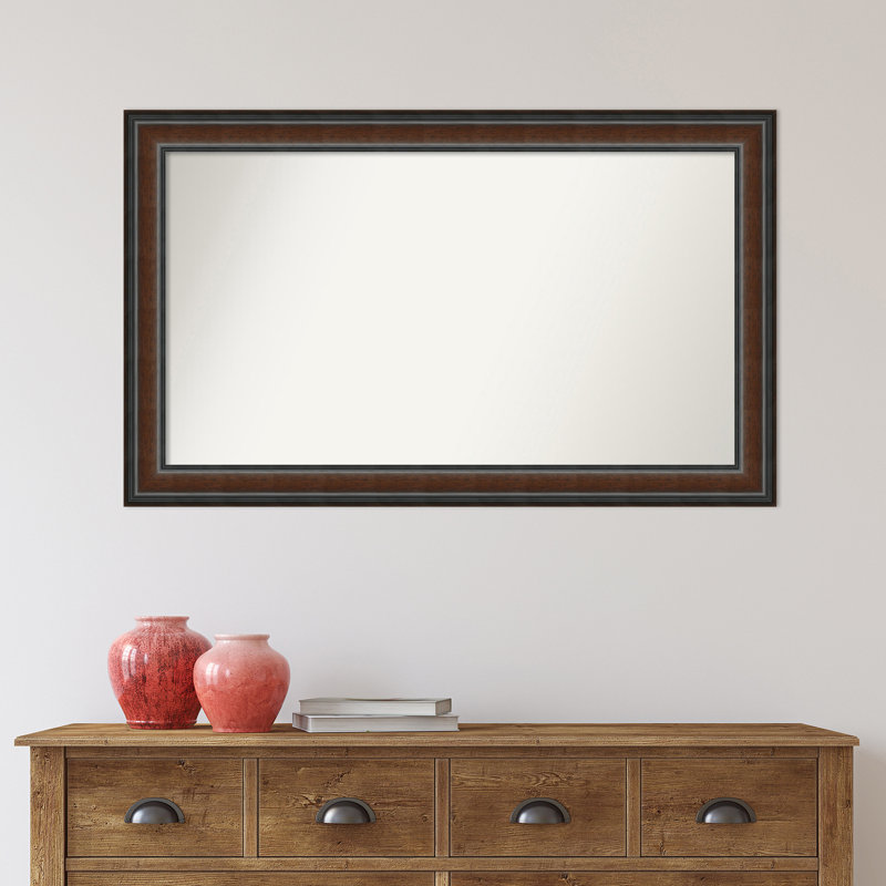 Halcott Solid Wood Rectangle Wall Mirror, 41" H x 25" W