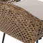 29,25 po d'extérieur brun avec coussins beiges, en 2. PE et fer, eau, moderne Joy Iron 2, coussin.. Coussins d'eau. Conception élégante. 21,5 po x 23,53 po x P 38,50 H. Assemblage requis