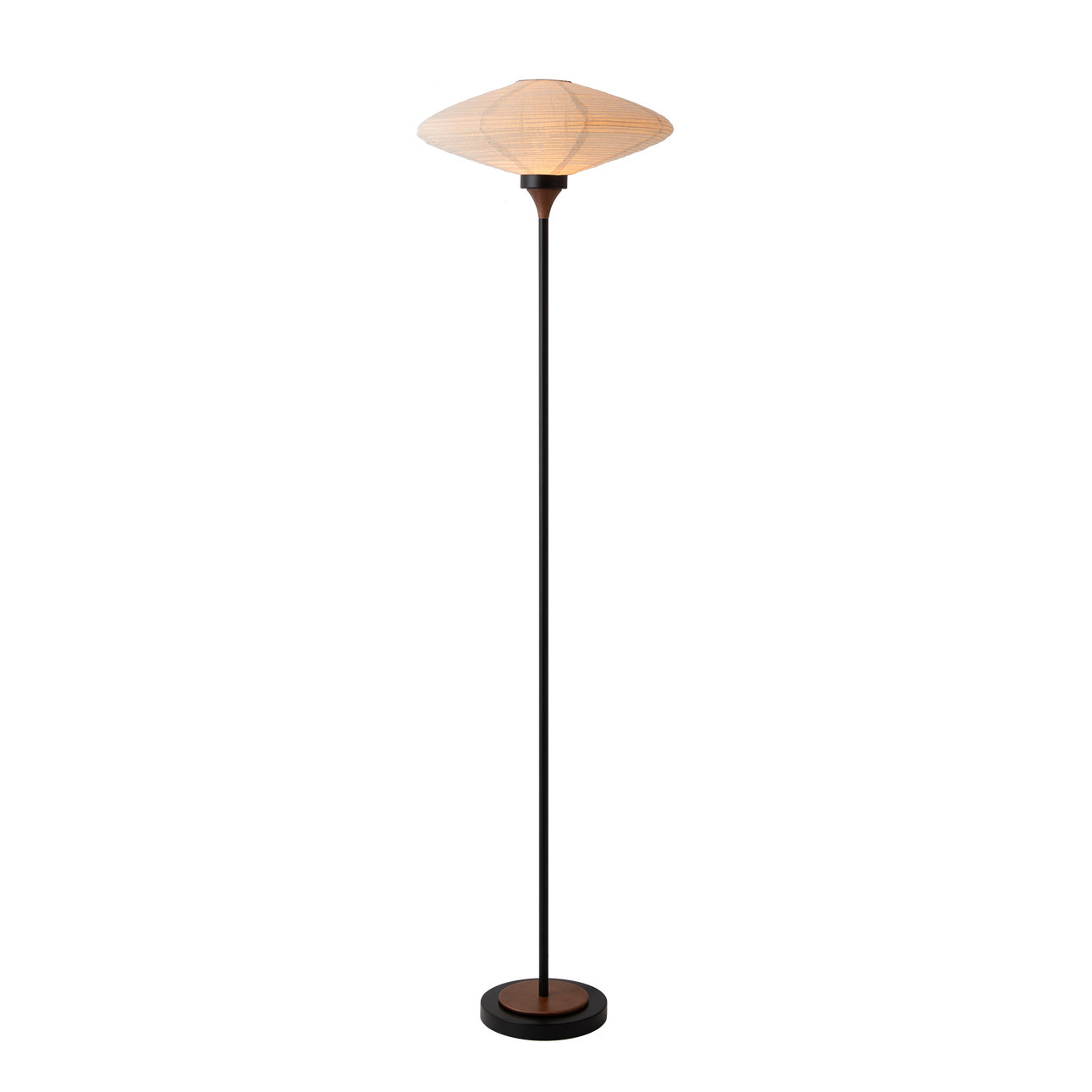 70" Dimmable Linen Floor Lamp
