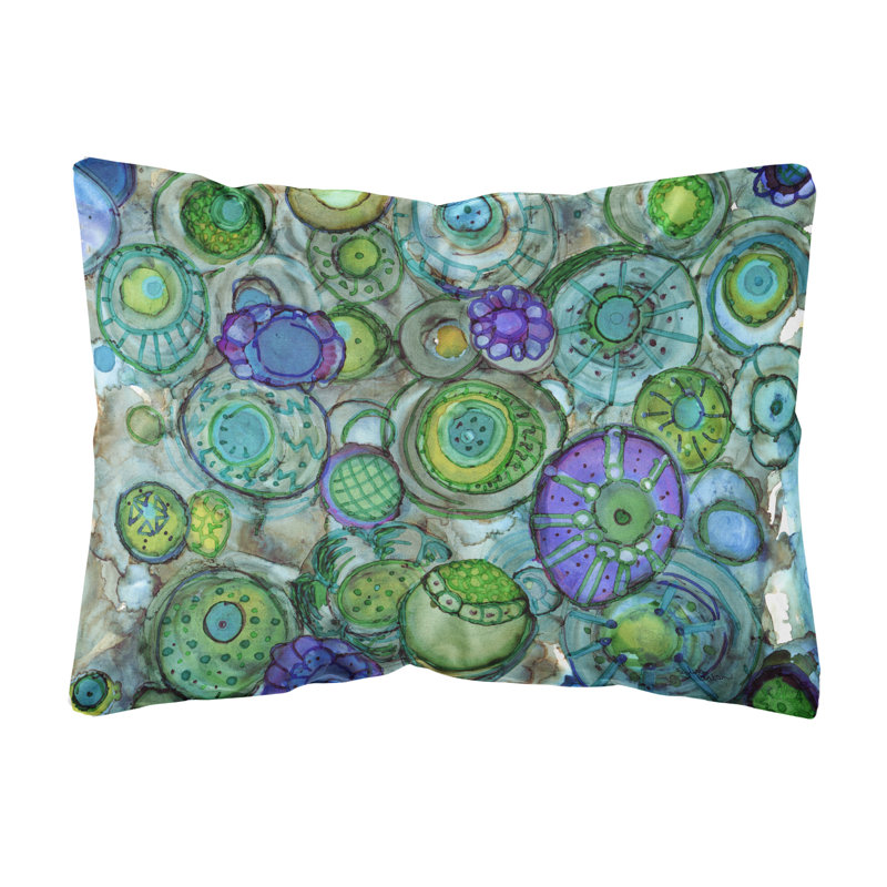  Coussin décoratif intérieur / extérieur en tissu abstrait