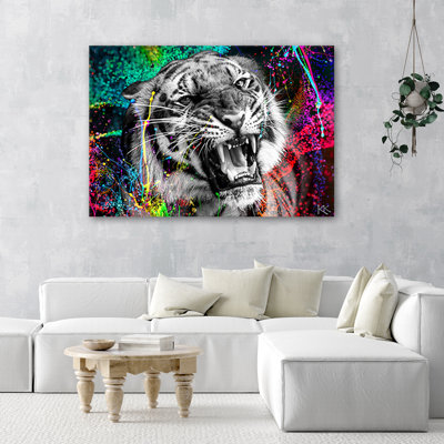Tiger Animal Nature - Wrapped Canvas Print