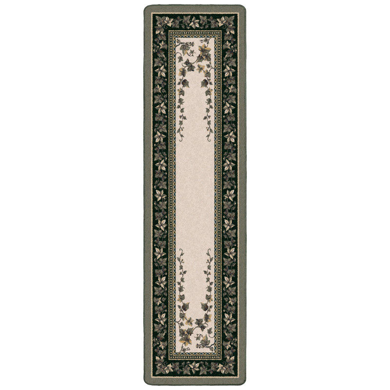 Alminus Signature Ivy Valley Opal Floral Area Rug, Runner 2'1" x 7'8"