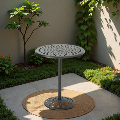 Cast Aluminium 35'' ROUND BAR TABLE