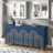 4 Doors Storage Cabinet with Adjustable Shelves for Kitchen, Dining Room, Living Room-1581896236