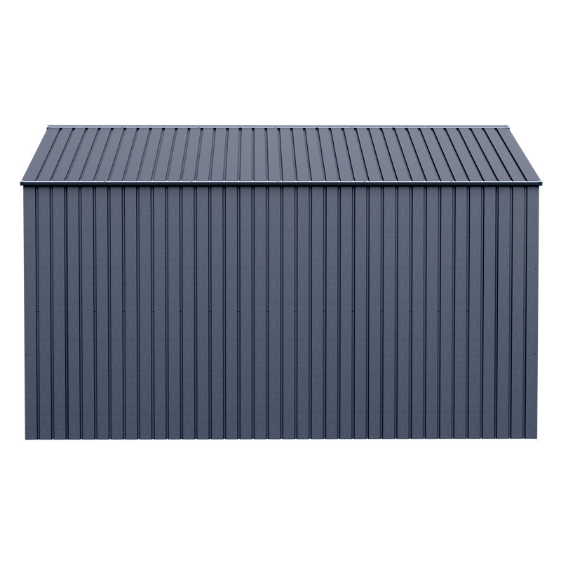 10' x 12' Anthracite Galvanized Steel Storage Shed