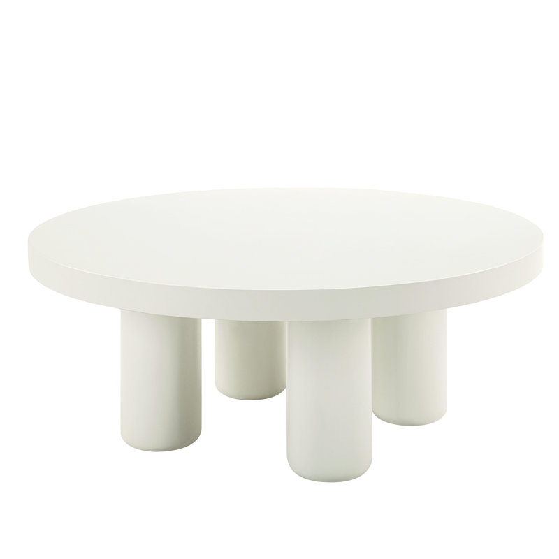 Table contemporaine blanche - construction solide et attrait élégant offrant un design pratique
