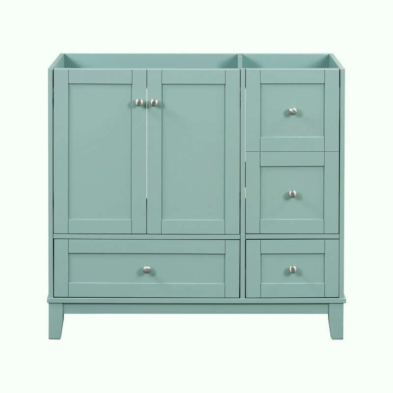 Meuble-lavabo 36 po sans lavabo, Vert