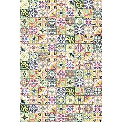 Littell Geometric Indoor / Outdoor Area Rug