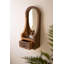 Miroir arqué en bois avec cadre