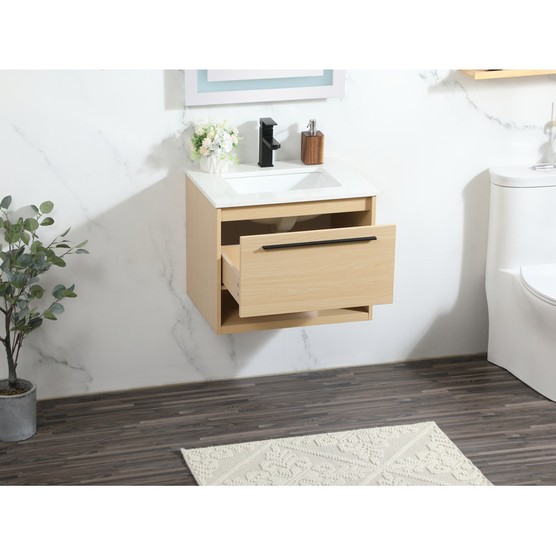 Meuble-lavabo simple 24 po, Érable