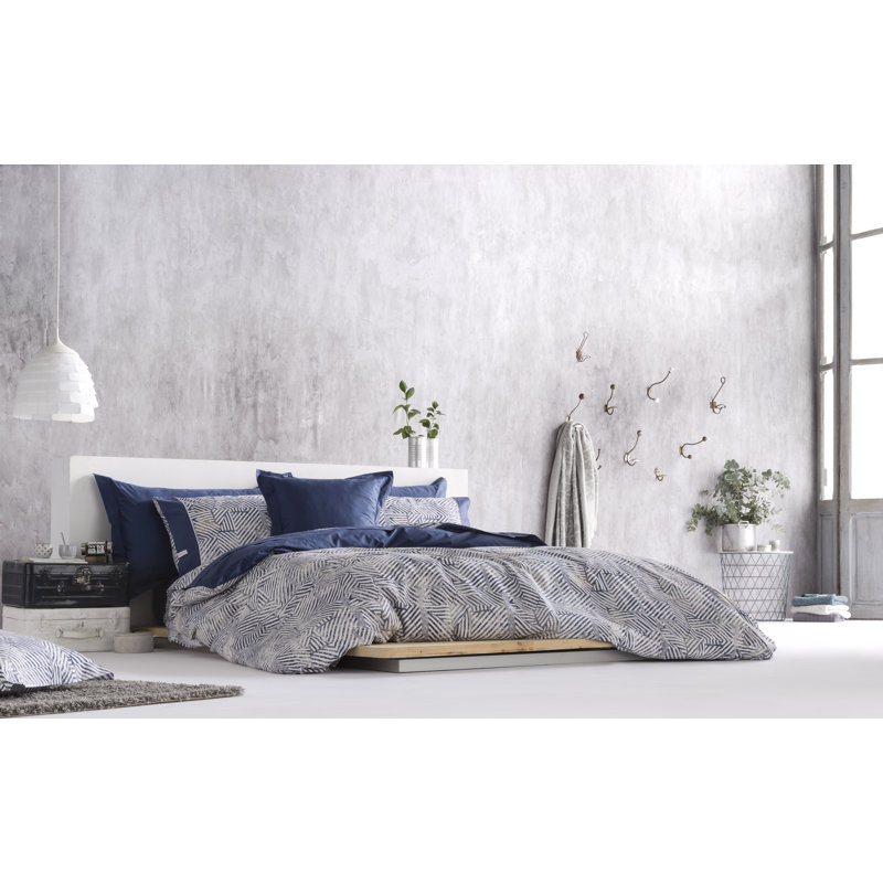 Talarico Geometric Shapes Duvet Cover, Navy, Super King Duvet Cover