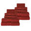 Ultra-Soft Cotton Solid Double Line Dobby Border Quick-Drying 12 Piece Assorted Towel Set-103708021