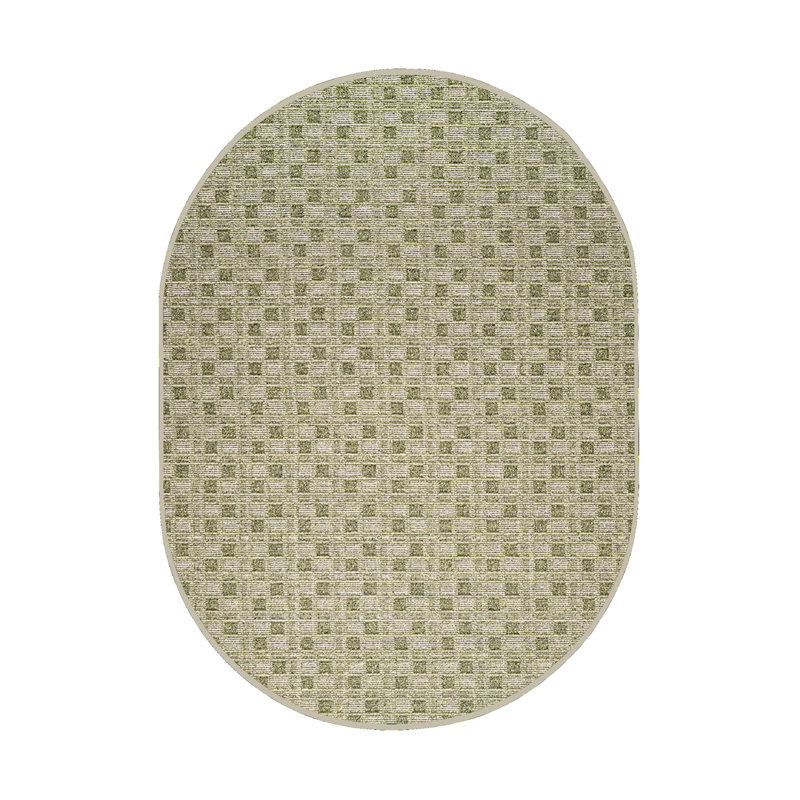 Tapis abstrait abstrait d'intérieur / extérieur de couleur commerciale, vert, 10 pi x 11 pi, adapté aux animaux de compagnie et aux enfants. Fabriqué aux États-Unis, rectangulaire, tapis idéal pour les enfants, animaux de compagnie, événement, mar