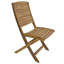 Chaise de patio pliante en acacia Chamorro