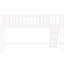 Lit mezzanine bas blanc avec glissoire amovible-676651608-676651609