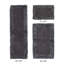 Ensemble de tapis pour salle de bain 100% coton 1775 g / m² 3 pièces Courson, certifié OEKO-TEX®, envers en latex antidérapant, motif de volants touffetés moelleux, super absorbant, tapis de salle de bain lavables à la machine, gris-145826254-166078139