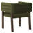Aliezah Velvet Upholstered Back Armchair Dining Chair-1892006216