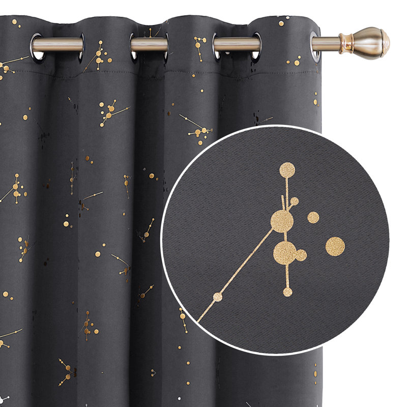 Makvala Room Darkening Curtain Pair, 52" W x 95" L, Gray