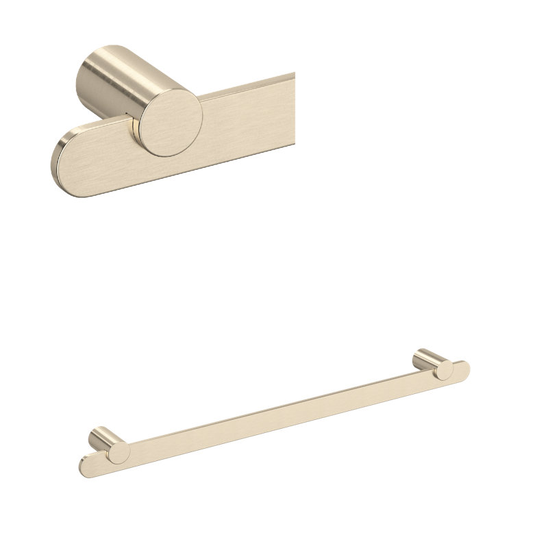 Eclissi™ 24" Towel Bar, Matte Black, 1.62" H x 23.62" H x 2.16" D