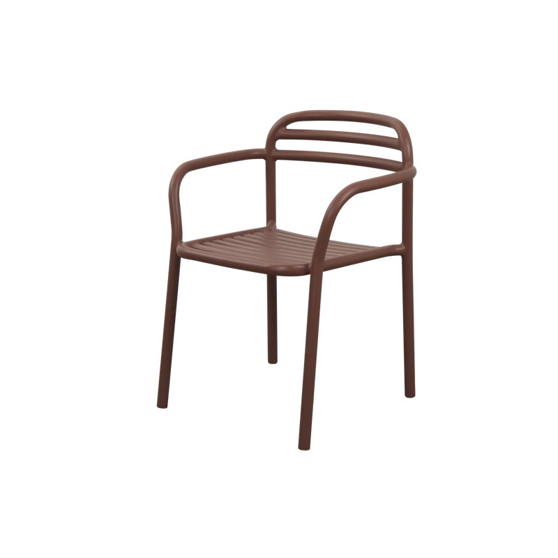 Bliss Armchair, Stackable, Desert red