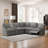 104" Upholstered Power Reclining Sectional with a Multifunction Console-1769126511