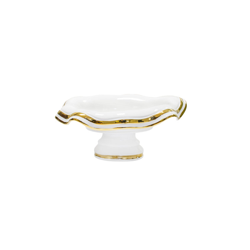 Ceramic Decorative Bowl, 14cm H x 32cm W x 22cm D